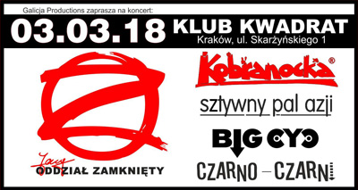 Koncert w klubie KWADRAT w Krakowie